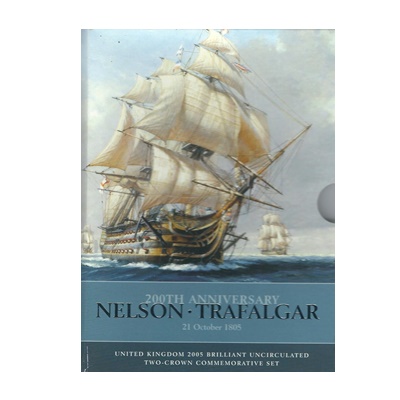 2005 £5 BU (2-Coin) Pack - Nelson and Trafalgar - Click Image to Close